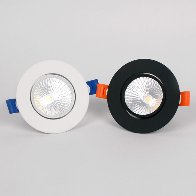 LED 다운라이트 집중형 3인치 COB 8W 직회전 매입등 플리커프리 매립등