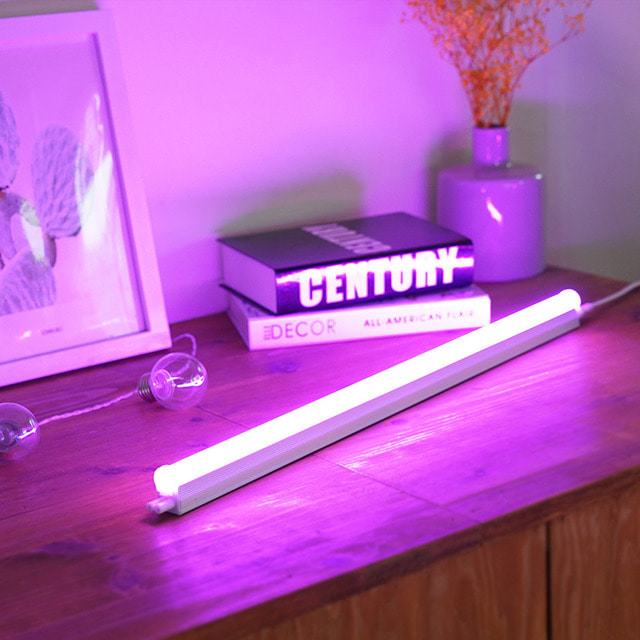 LED T5 간접조명 칼라 간접등 핑크 보라 슬림 형광등 LED바