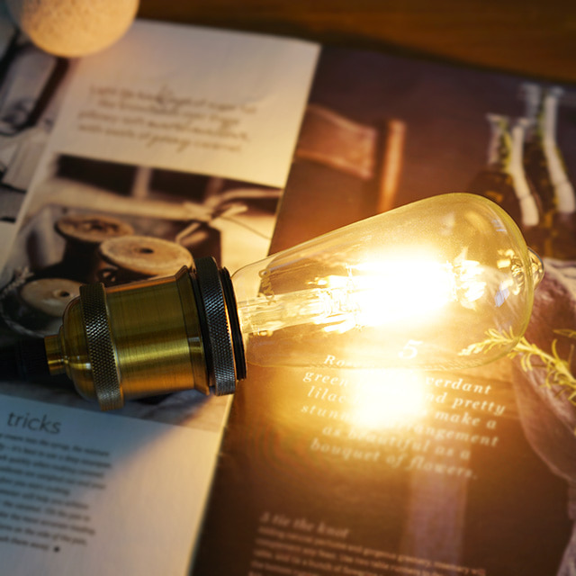 LED 더밝은 에디슨전구 ST64 8W 인테리어램프 캠핑 카페 감성 램프 오닉스 ONYX