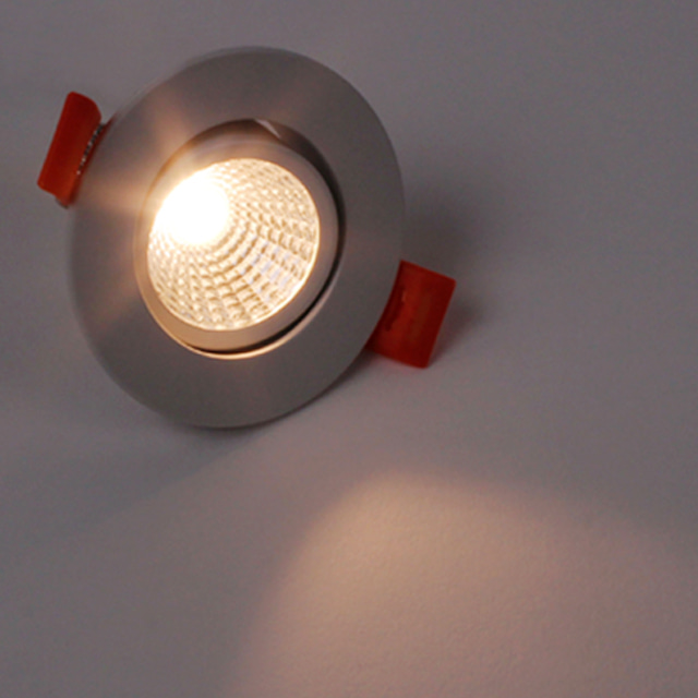 LED 다운라이트 2인치 COB 직회전 3W 주광색 전구색 주백색 가구매입등