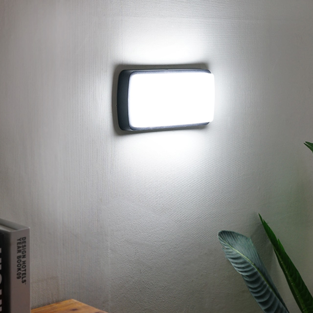 LED 벽등 무이 센서조명 25W 센서등 국산 방수 벽부등 직부등