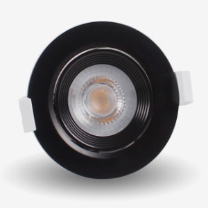 LED 다운라이트 3인치 블랙 COB 7W 매입등 검정