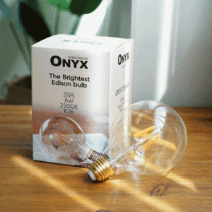 LED 더밝은 에디슨전구 G95 8W  인테리어램프 캠핑 카페 감성 램프 오닉스 ONYX