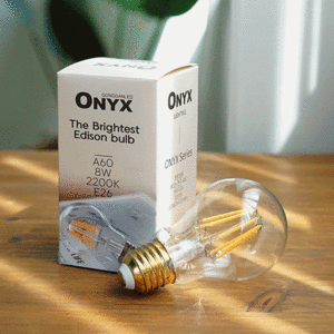 LED 더밝은 에디슨전구 A60 8W  인테리어램프 캠핑 카페 감성 램프 오닉스 ONYX