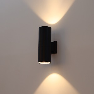 LED 레이 COB 원통 2등 20W 벽등 플리커프리 방수 실내 외 벽조명